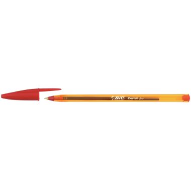 Stylo bille Cristal pointe fine rouge