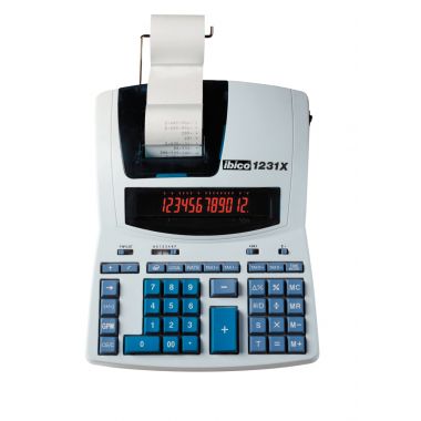 Machine à calculer imprimante professionnelle de bureau Ibico 1231X