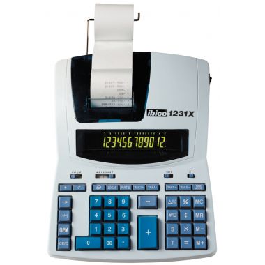 Machine à calculer imprimante professionnelle de bureau Ibico 1231X