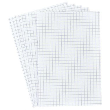 Etui de 100 fiches bristol non perforées carte forte 205 g blanc quadrillé 5x5 format 10x15 cm