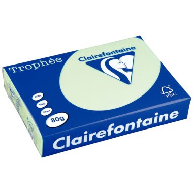 Ramette de 500 feuilles format A4 vert CLAIREFONTAINE TROPHEE