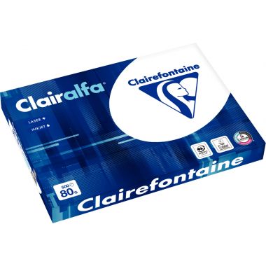 Ramette de 500 feuilles format A3 80g blanc CLAIRALFA