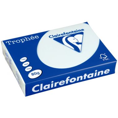 Ramette de 500 feuilles format A3 80g bleu CLAIREFONTAINE TROPHEE