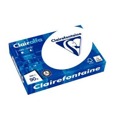 Ramette de 500 feuilles format A4 90g blanc CLAIRALFA