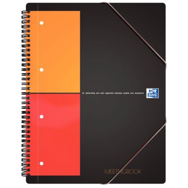 Reliure intégrale MEETINGBOOK format A4+ quadrillé 5x5, 160 pages perforées