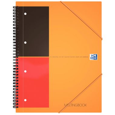 Reliure intégrale MEETINGBOOK format A4+ ligné 6 mm, 160 pages perforées