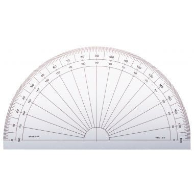 Rapporteur 1/2 cercle 180° 15cm