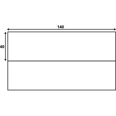 Boîte de 1000 étiquettes d'affranchissement 140x40mm - 2 poses