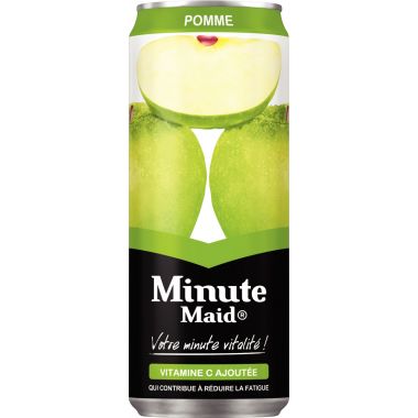 Lot de 24 canettes jus de pommes MINUTE MAID 33cl