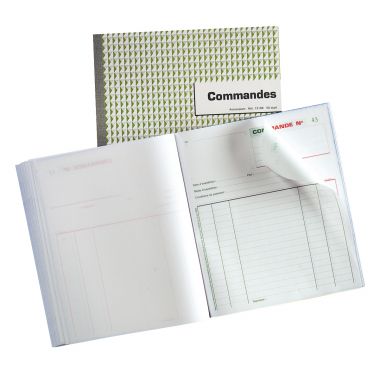 Manifold Commandes NCR format 21 x 18 cm 50 duplicatas autocopiants