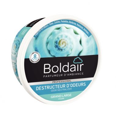 Boite gel destructeur d'odeurs BOLDAIR marine