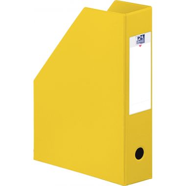 Porte-revues OXFORD en PVC dos 7cm jaune