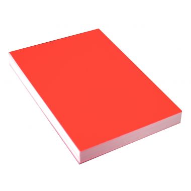 Paquet de 100 couvertures Bristol glacées 250gr rouge