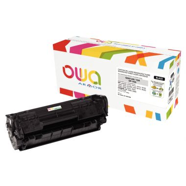 OWA Armor cartouche laser noire compatible Canon EP703 et HP 12A(Q2612A)