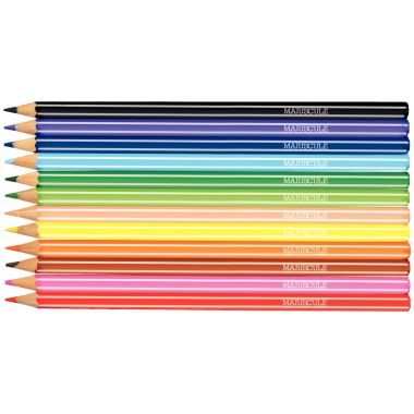 Boîte de 12 crayons de couleur Majuscule 3mm assortis