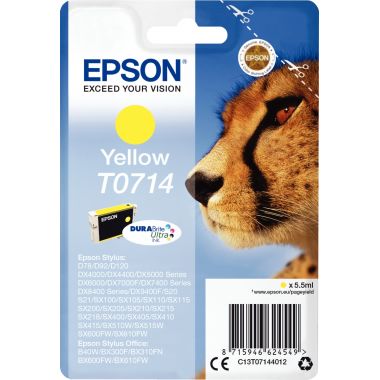 Epson GUÉPARD cartouche jet d'encre jaune authentique (T071440)