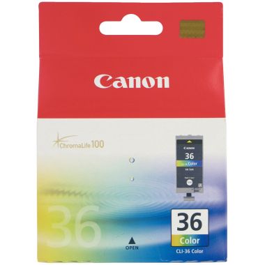 Canon 36 cartouche jet d'encre couleurs authentique (CLI36CMJ)