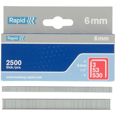 Boite de 2 500 agrafes Rapid 53/6