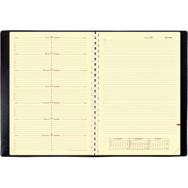 Agenda semainier Note spirale 21x29,7cm noir