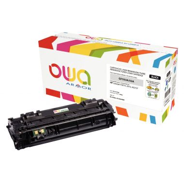 OWA Armor cartouche laser noire compatible HP 53A (Q7553A)