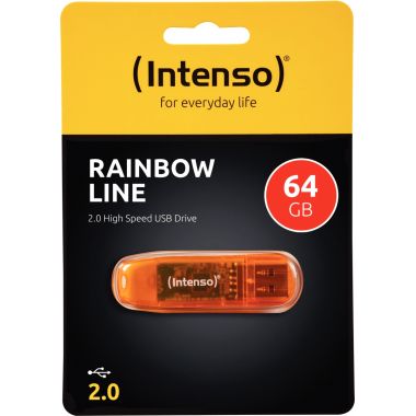 Clé USB 2,0 Intenso Rainbow 64 Go