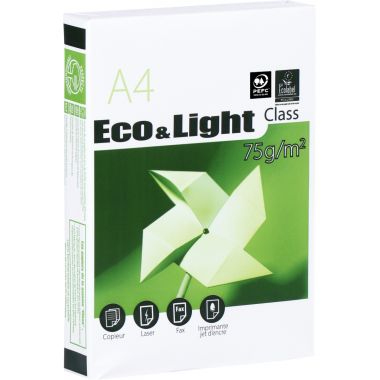 Ramette de 500 feuilles format A4 75g blanc ECO&LIGHT