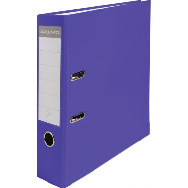 Exacompta - Classeur à levier pour format A4, dos 8 cm, violet - 918417B