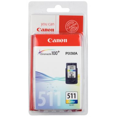 Canon 511 cartouche jet d'encre couleurs authentique (CL511CMJ)