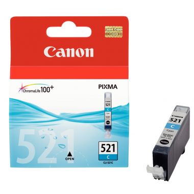 Canon 521 cartouche jet d'encre cyan authentique (CLI521C)