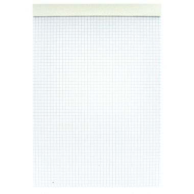 Bloc de bureau FOREVER papier recyclé 70g, 100 feuilles format A4, quadrillé 5x5