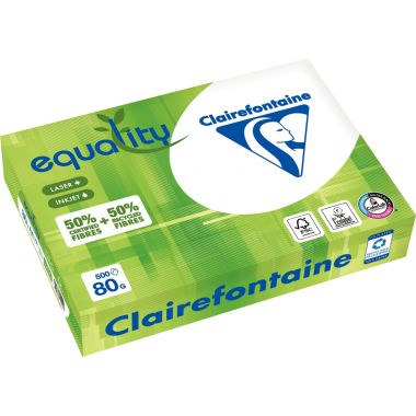 Ramette de 500 feuilles format A4 80g 50% recyclé EQUALITY