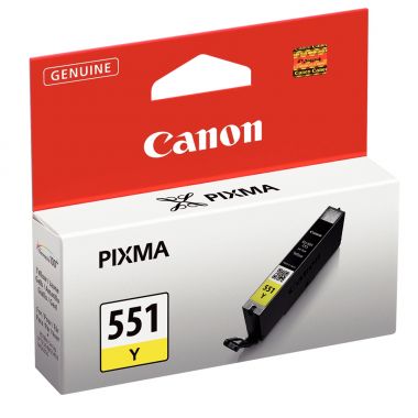 Canon 551 cartouche jet d'encre jaune authentique (CLI551Y)