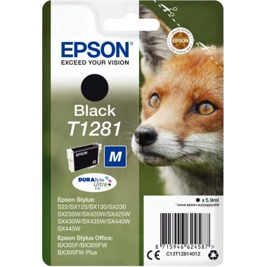 Epson RENARD cartouche jet d'encre noire authentique (T128140)