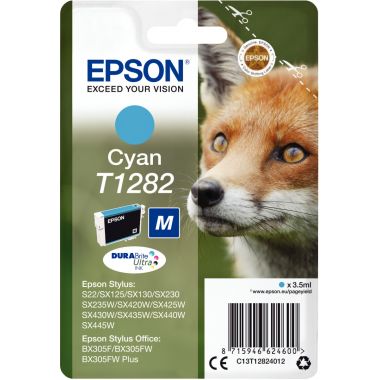 Epson RENARD cartouche jet d'encre cyan authentique (T128240)