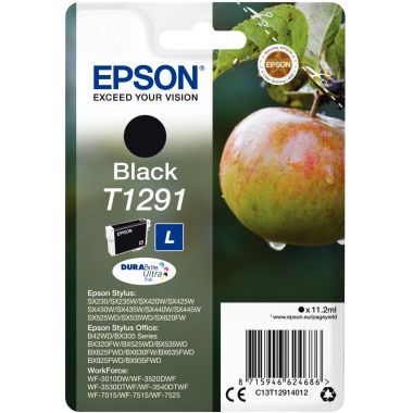 Epson POMME cartouche jet d'encre noire haute capacité authentique (T129140)