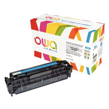 OWA Armor cartouche laser cyan compatible Canon 718 et HP 304A (CC531A)