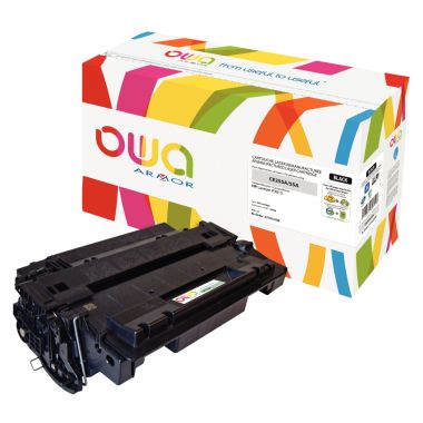 OWA Armor cartouche laser noire compatible HP 55A (CE255A)