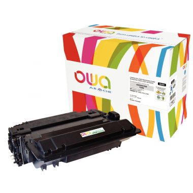 OWA Armor cartouche laser noire haute capacité compatible HP 55X (CE255X)