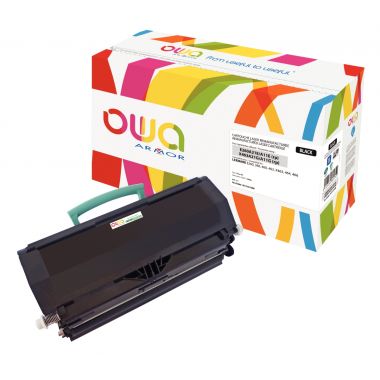 OWA Armor cartouche laser noire compatible Dell et Lexmark (E26A11E)