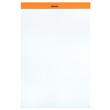 Bloc de bureau RHODIA 80 feuilles, format A4+, uni, papier blanc 80g