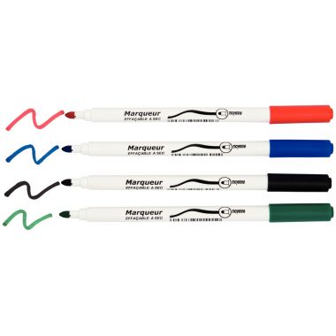 Marqueur tableau blanc pointe ogive 4mm rouge