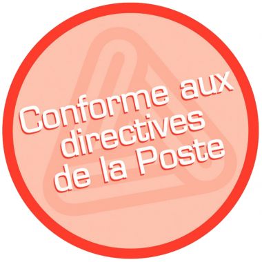 Boîte de 1000 étiquettes d'affranchissement 140x45mm - 2 poses