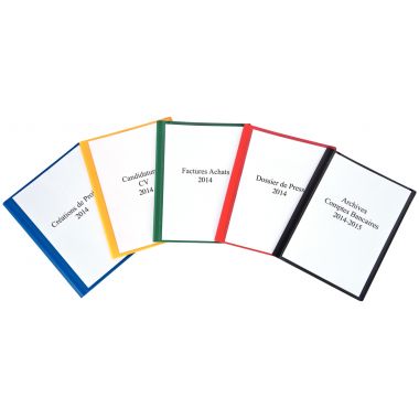 Protège-documents personnalisable 60 vues, coloris assortis