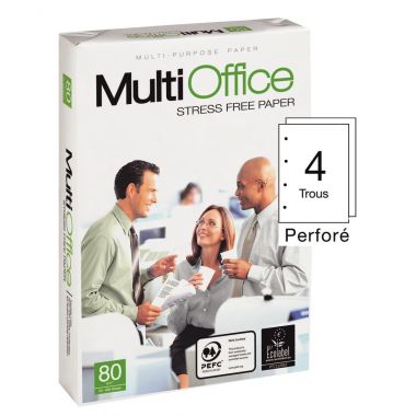 Ramette de 500 feuilles format A4 80g perforée MULTI OFFICE