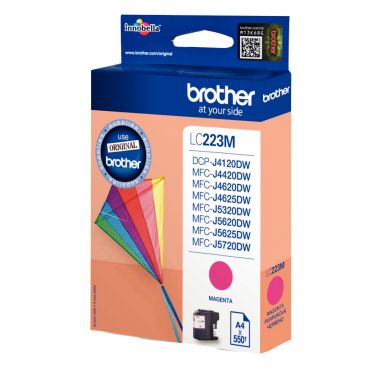 Brother CERF-VOLANT cartouche jet d'encre magenta authentique (LC223M)