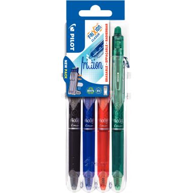 Pilot - Etui de 4 stylos Frixion Clicker assortis - 3131910547938