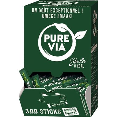 Boite de 300 sticks sucre en poudre Stevia