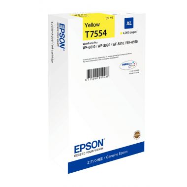 Epson T755440 cartouche jet d'encre jaune haute capacité authentique