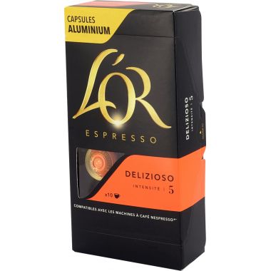 Boite de 10 capsules café OR Delizioso