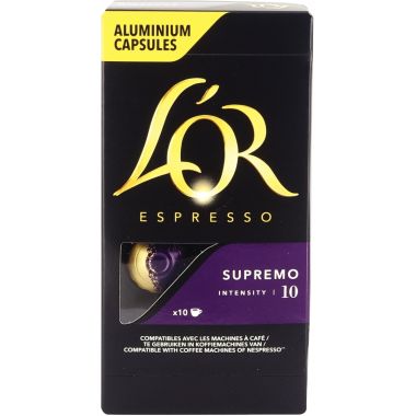 Boite de 10 capsules café OR Supremo